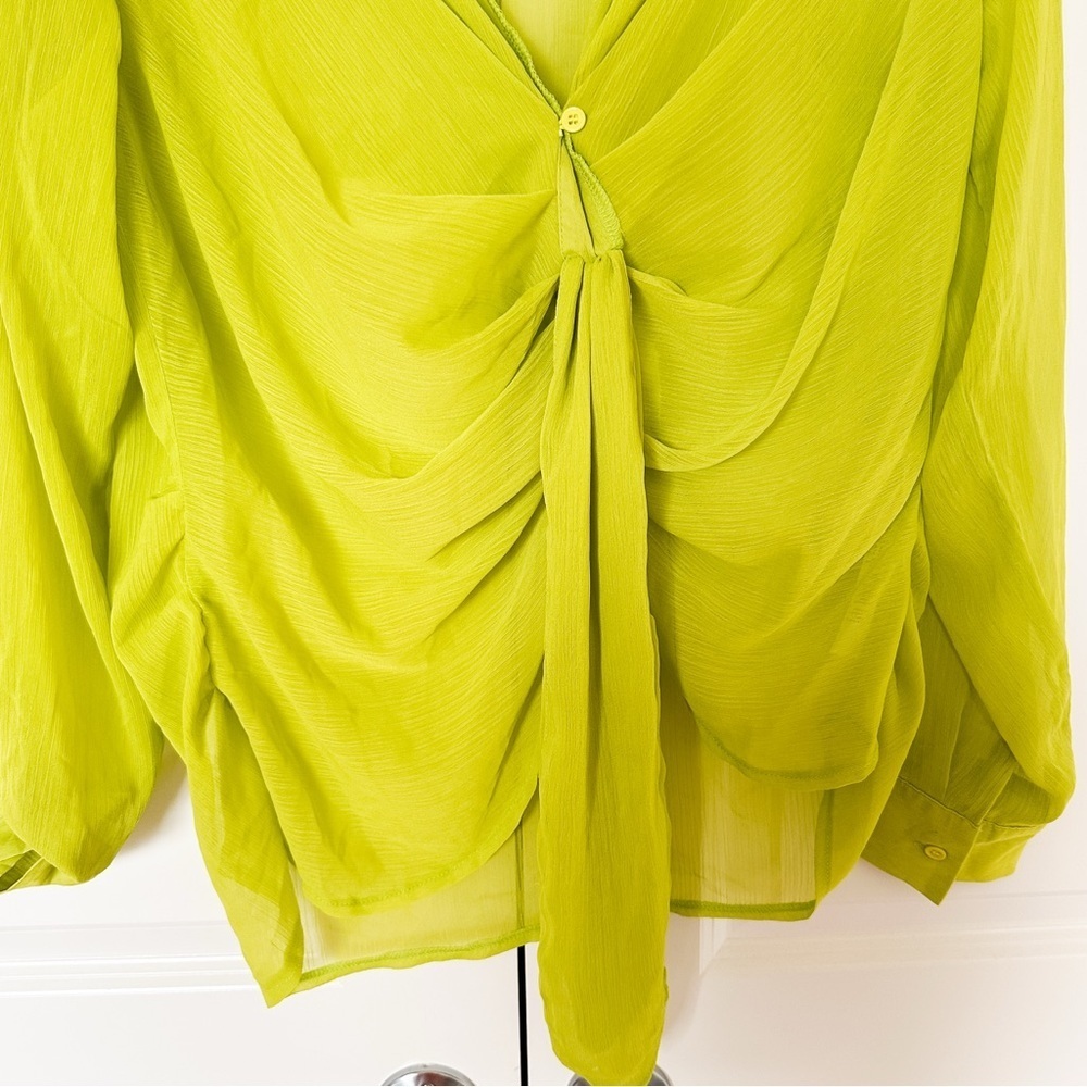 Boohoo Green Blouse Top - Picture 13 of 15